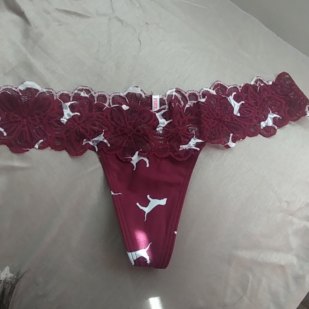 Brand New Victoria's Secret PINK lace thong
